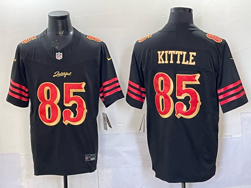 Men San Francisco 49ers #85 Kittle black Limited Nike NFL 2025 Jersey 09->san francisco 49ers->NFL Jersey